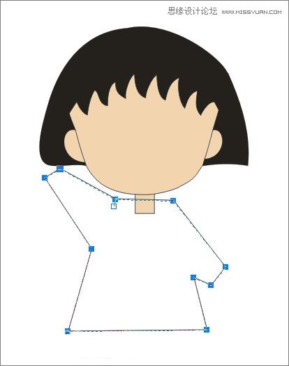 用CoreldrawX7设计樱桃小丸子插画