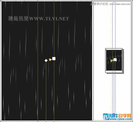 用CorelDRAW方形网格设计雨中的玫瑰