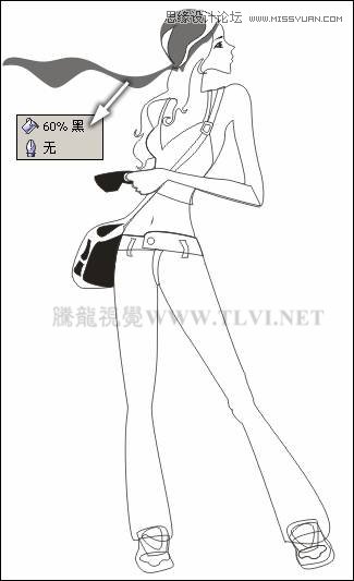 CorelDRAWX7设计摩登少女