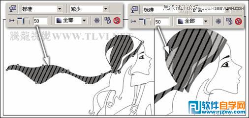 CorelDRAWX7设计摩登少女