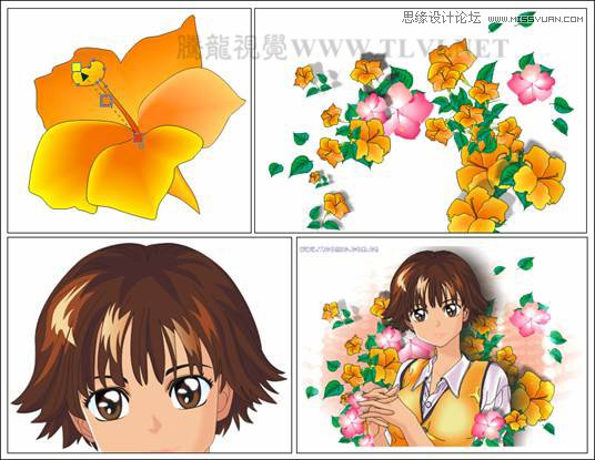 用CorelDRAWX7设计时尚风格的美少女漫画