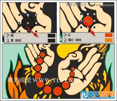 用CorelDRAWX7设计卡通风格的慈悲佛祖