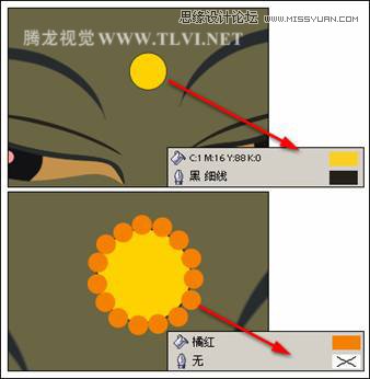 用CorelDRAWX7设计卡通风格的慈悲佛祖