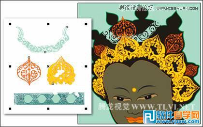 用CorelDRAWX7设计卡通风格的慈悲佛祖