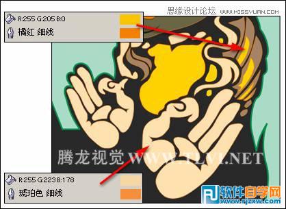 用CorelDRAWX7设计卡通风格的慈悲佛祖