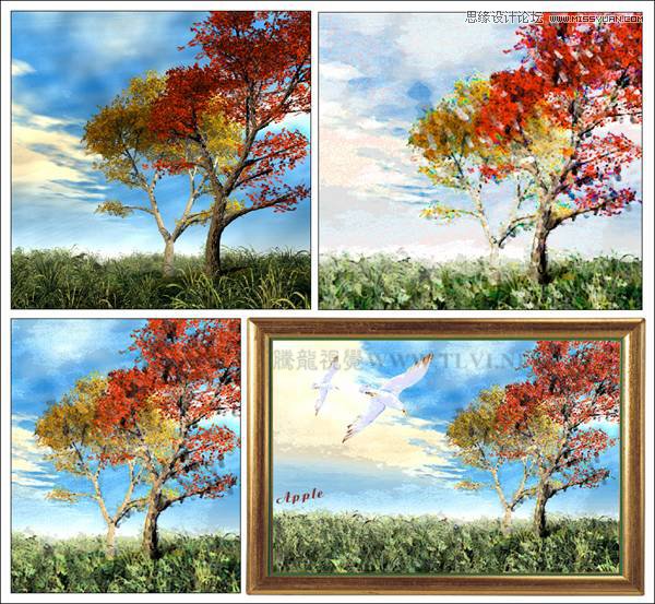 用CorelDRAWX7绘制现代装饰油画效果