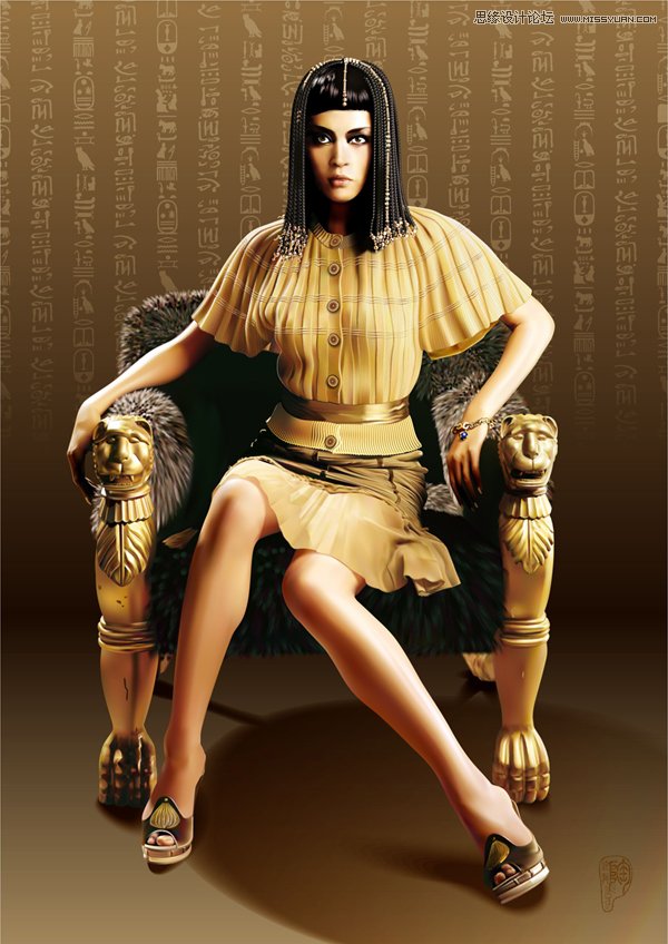 用CorelDRAW分析模拟人物照片设计全过程