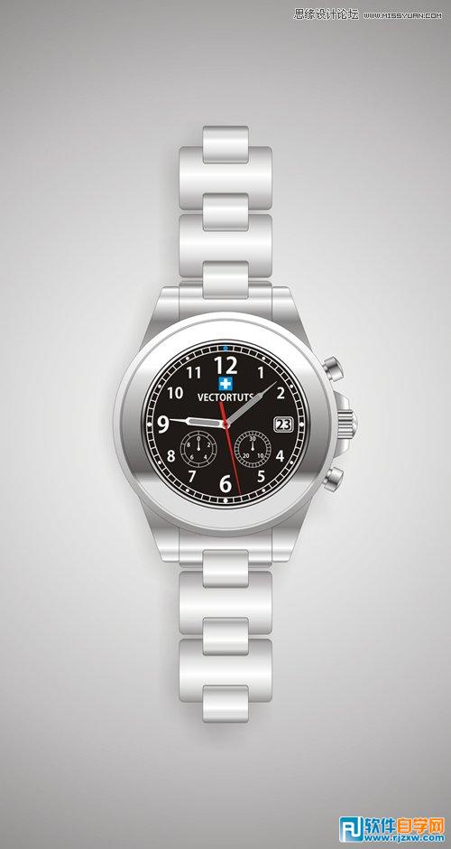 教你用CorelDraw绘制超真实的手表教程