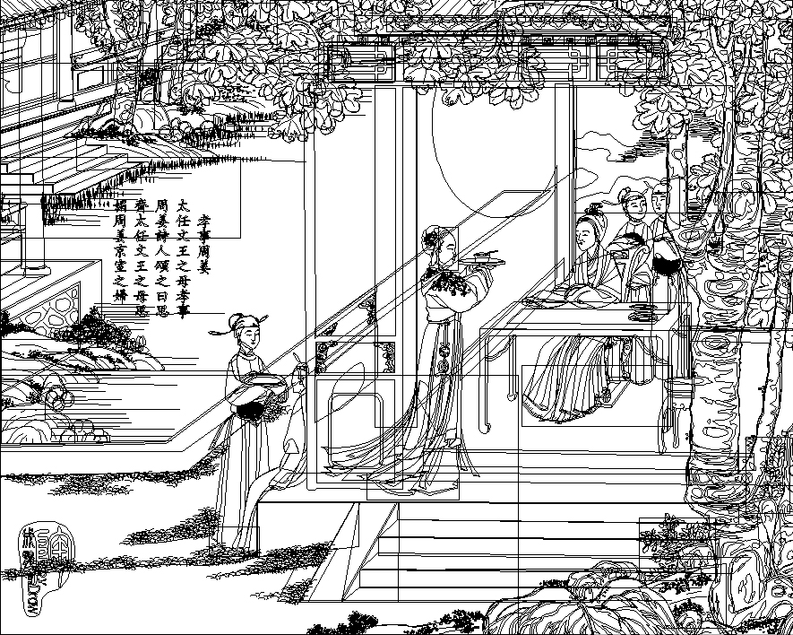 教你用CorelDRAW临摹工笔重彩画