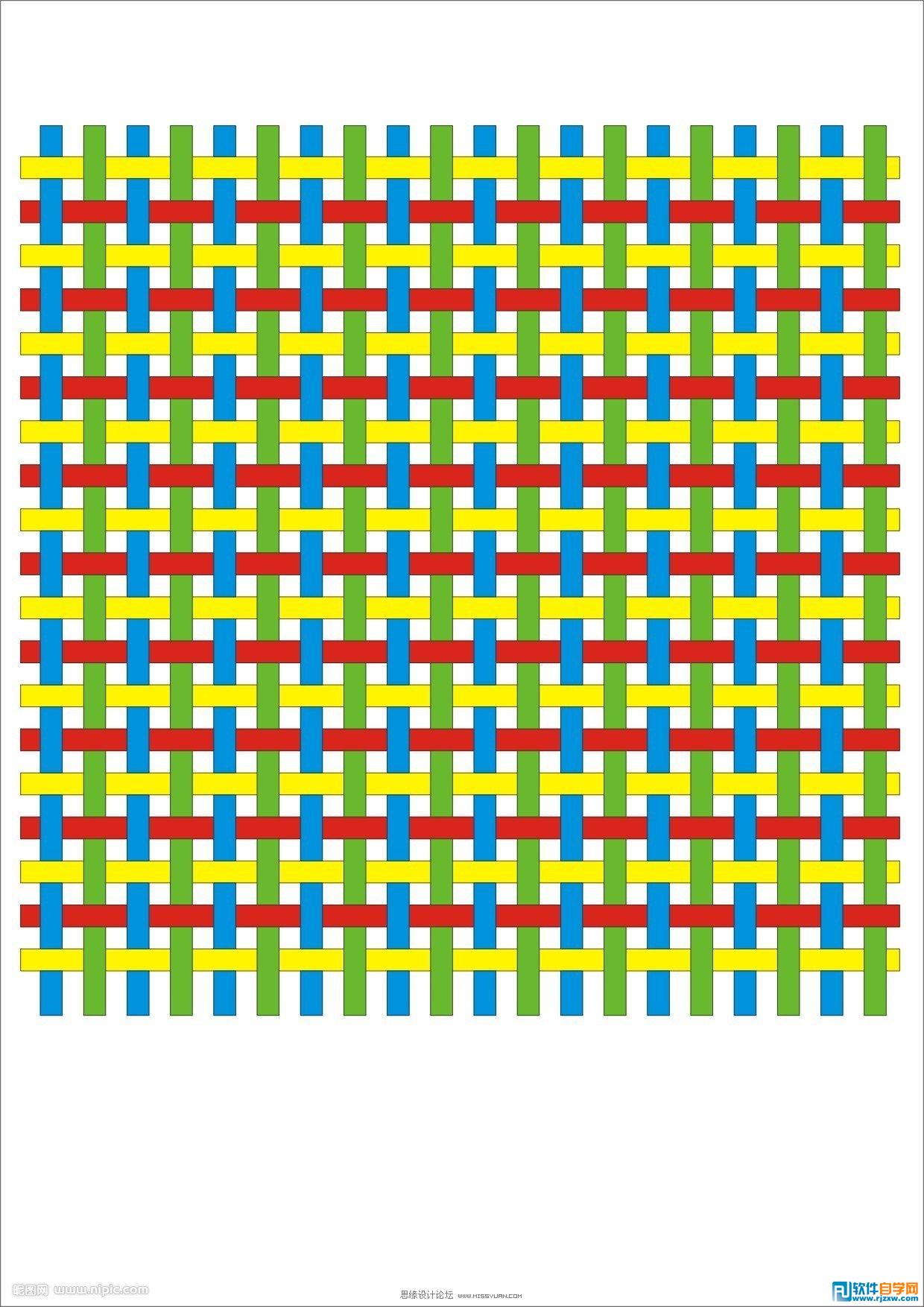 教你用CorelDraw设计竹编效果