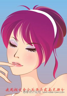 教你怎么用CorelDraw设计矢量图的少女