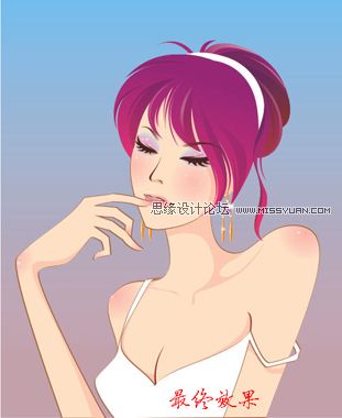 教你怎么用CorelDraw设计矢量图的少女