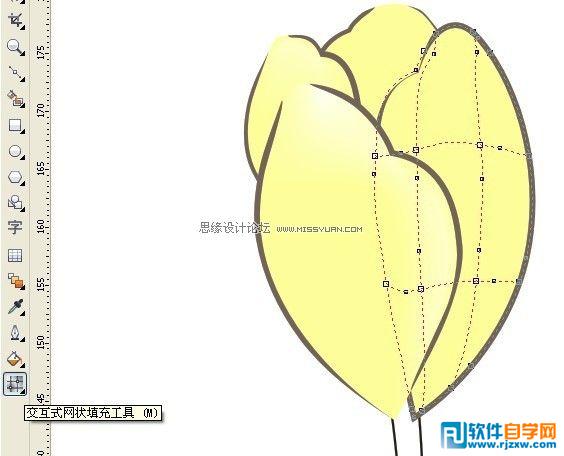 教你用CorelDRAW设计港商的花朵LOGO