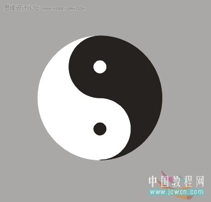 教你怎么用CorelDRAW的圆工具绘制太极图