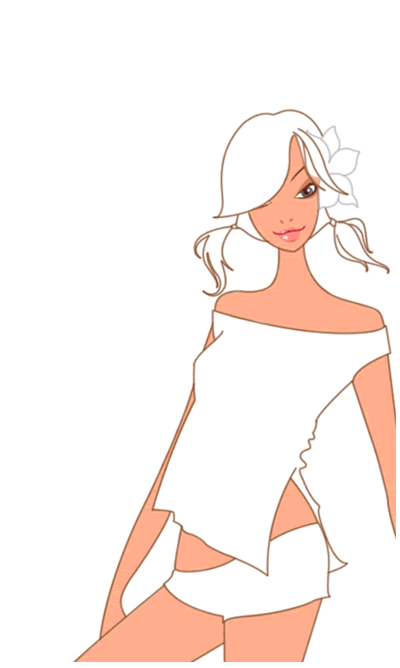 PS绘制卡通时尚美女的方法