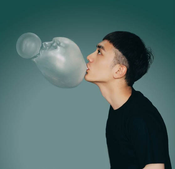 Ps制作创意的泡泡头像