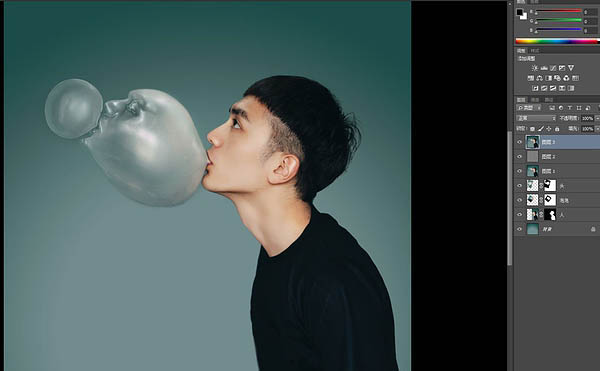 Ps制作创意的泡泡头像