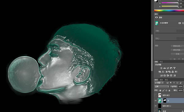 Ps制作创意的泡泡头像