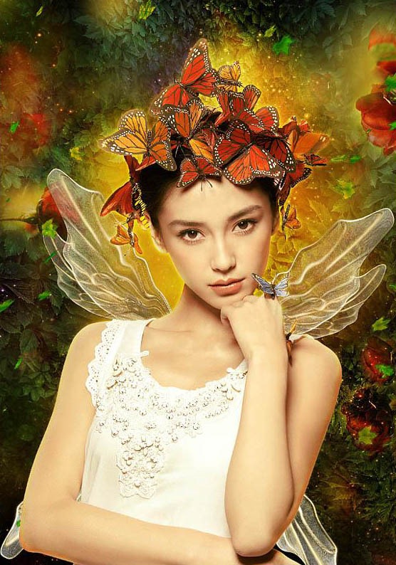 PSCS6打造绚丽春季人像海报