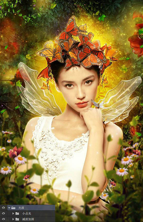 PSCS6打造绚丽春季人像海报