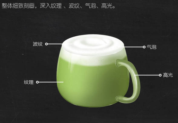 制作精美的抹茶拟物图标