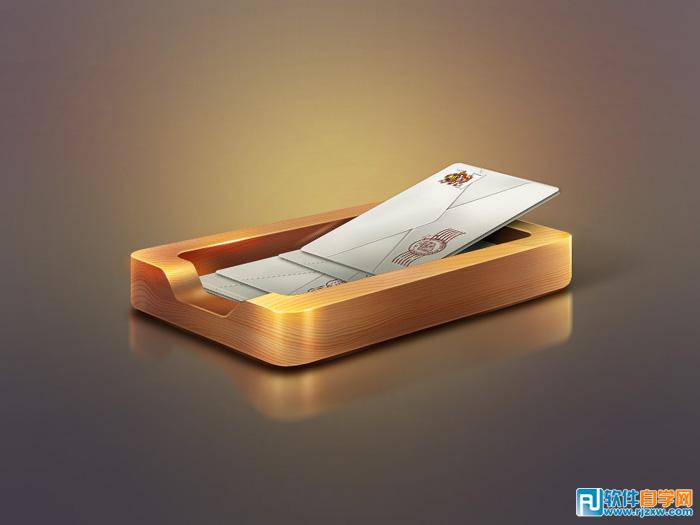 PS制作非常细腻木质邮件图标