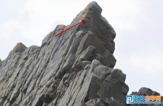 Ps制作散发蓝色颗粒的岩石字