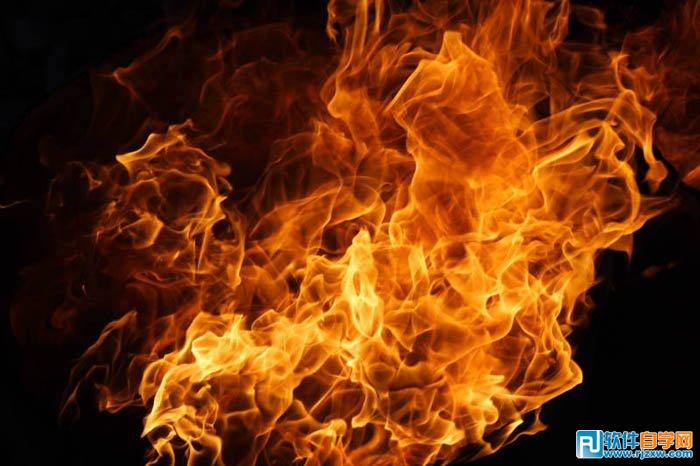 PSCS6制作烈焰中玫瑰效果教程