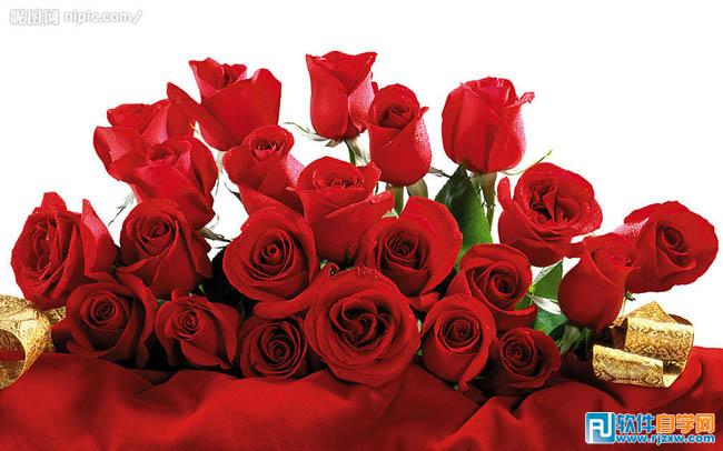 PSCS6制作烈焰中玫瑰效果教程