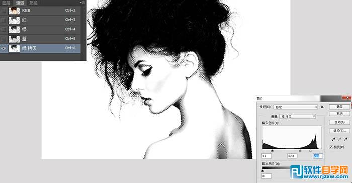 PS打造梦幻美女与风景双重曝光效果