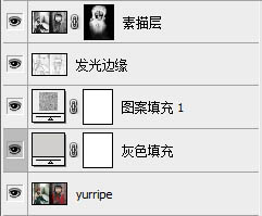 利用滤镜及画笔把人物转为灰色素描效果
