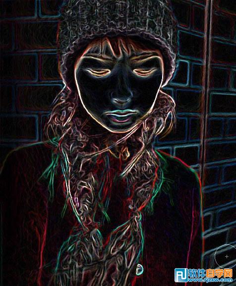 利用滤镜及画笔把人物转为灰色素描效果