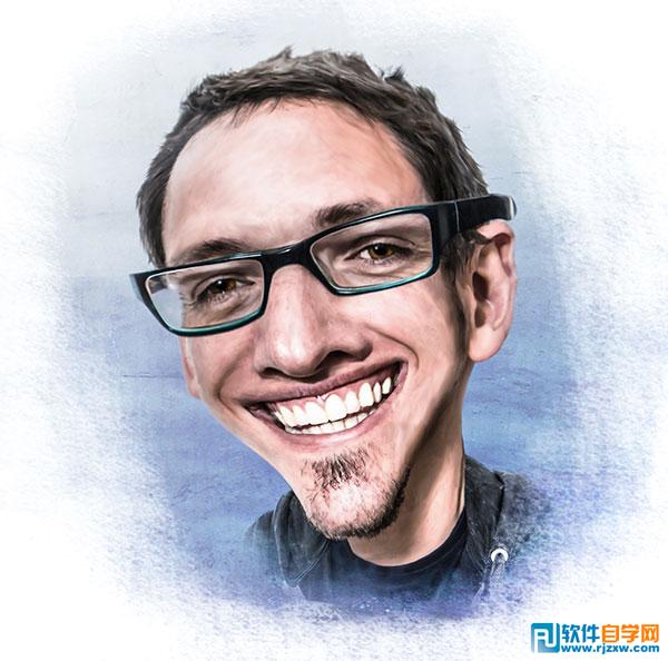 利用PS变形液化工具把人像转为搞笑漫画