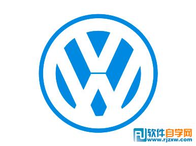 Coreldraw绘制大众汽车标志