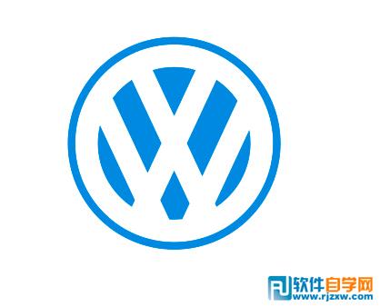 Coreldraw绘制大众汽车标志