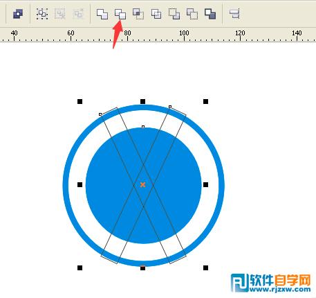 Coreldraw绘制大众汽车标志