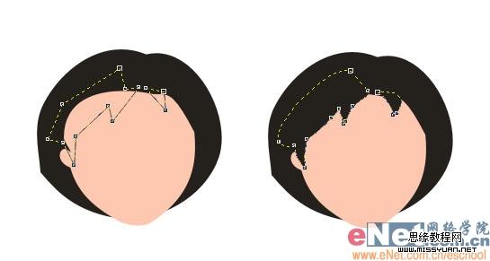 用Coreldraw打造可爱大眼MM头像