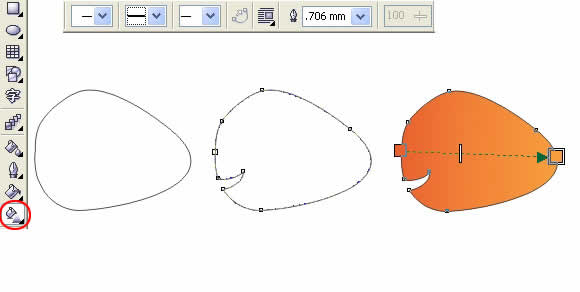 Coreldraw绘制卡通矢量小鱼
