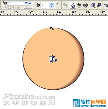 Coreldraw绘制一个滑稽可爱的不倒翁