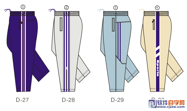 CorelDraw12制作休闲裤教程