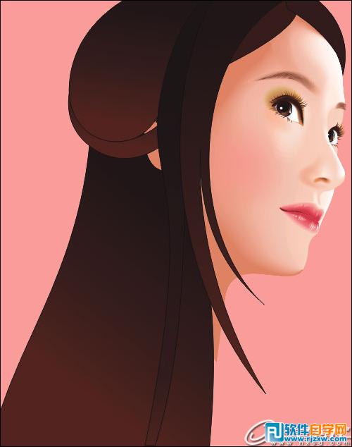 CoreldrawX7打造古典美女教程