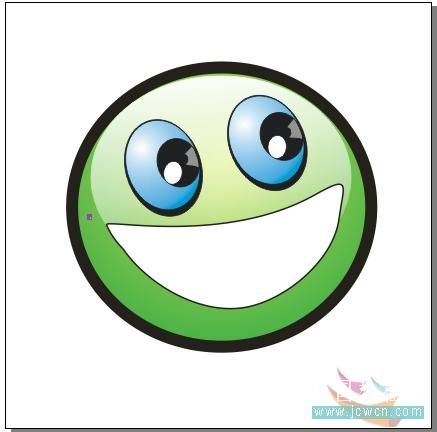 CoreDRAWX7绘制大眼晴笑容的小精灵