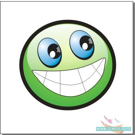 CoreDRAWX7绘制大眼晴笑容的小精灵