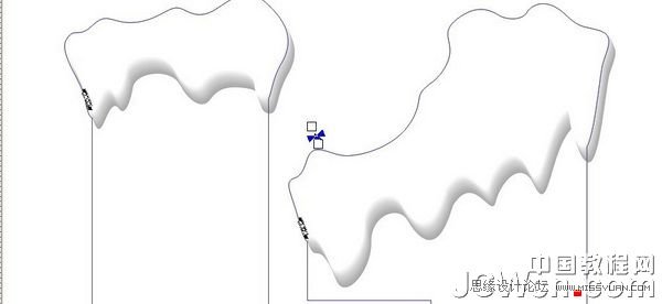 CorelDRAW X6制作漂亮积雪字效果