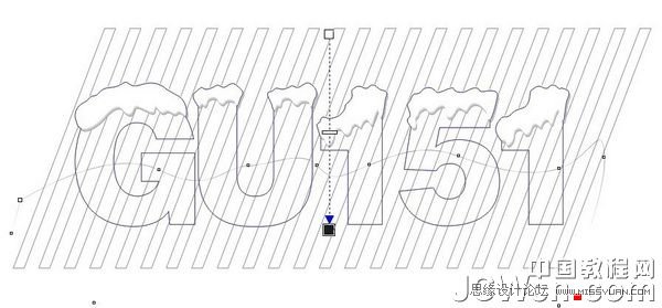 CorelDRAW X6制作漂亮积雪字效果