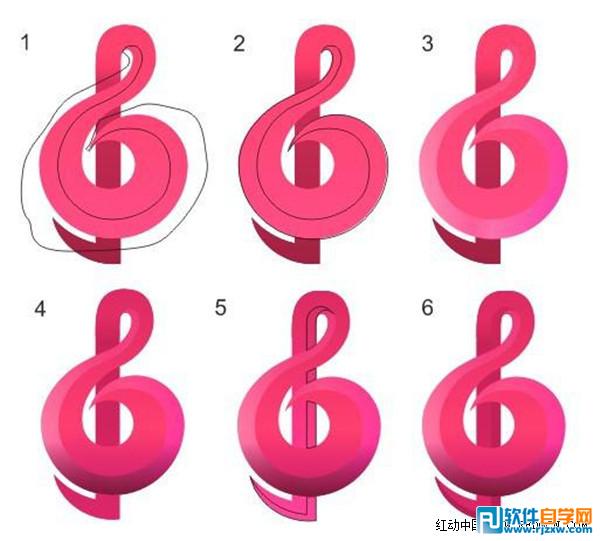 CDRX6如何制作漂亮的立体音符