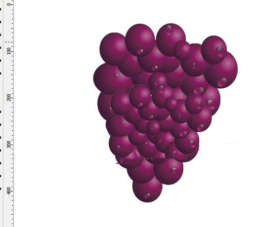 CorelDrawX6绘制逼真绿藤和成串紫葡萄