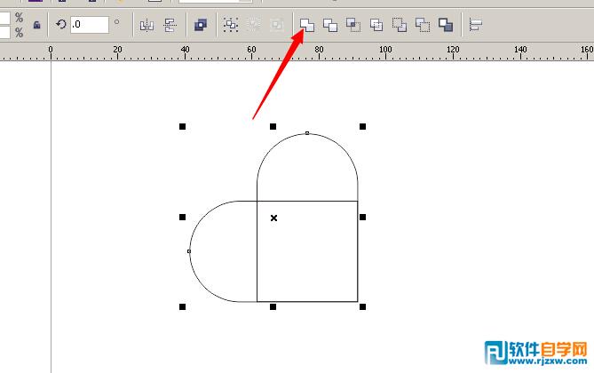 CDR X6绘制心形小花朵教程