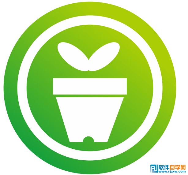 CDR X6绘制绿色图标