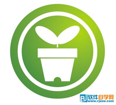 CDR X6绘制绿色图标